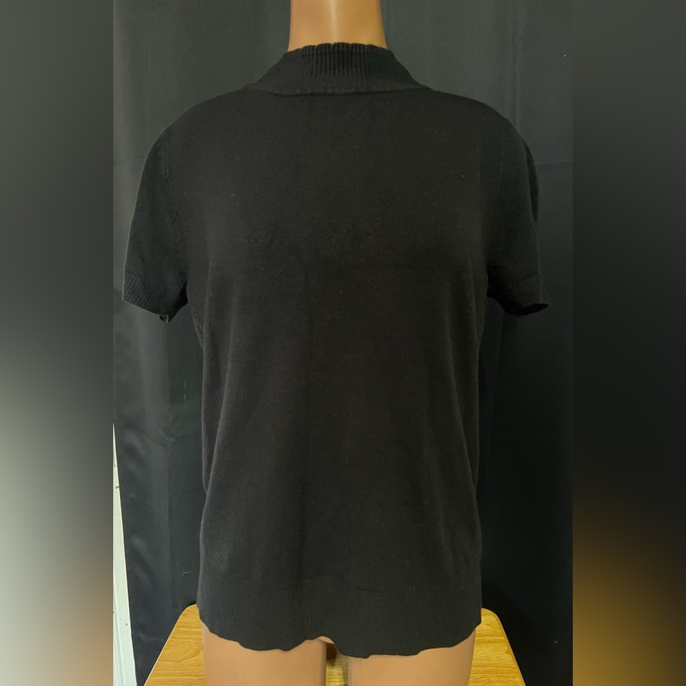 Black Mock Neck Sweater